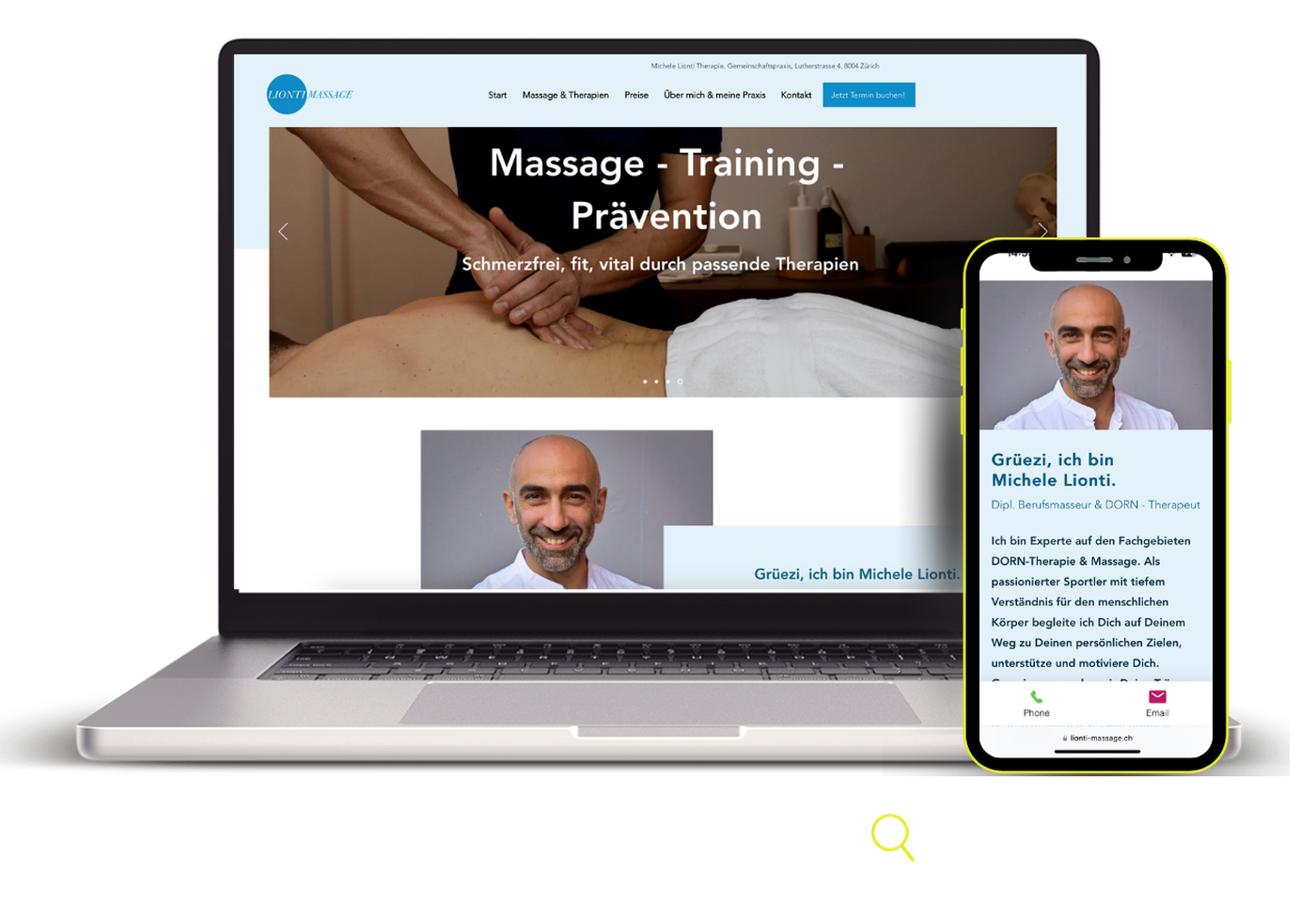 Website Lionti Massage